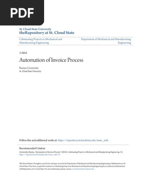 Automation of Invoice Process