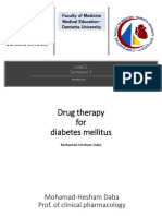 Lecture 2 Anti-Diabetic Therapy. DR HESHAM-1