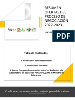 Resumen Ofertas Del Proceso de Negociación 2022-2023-1