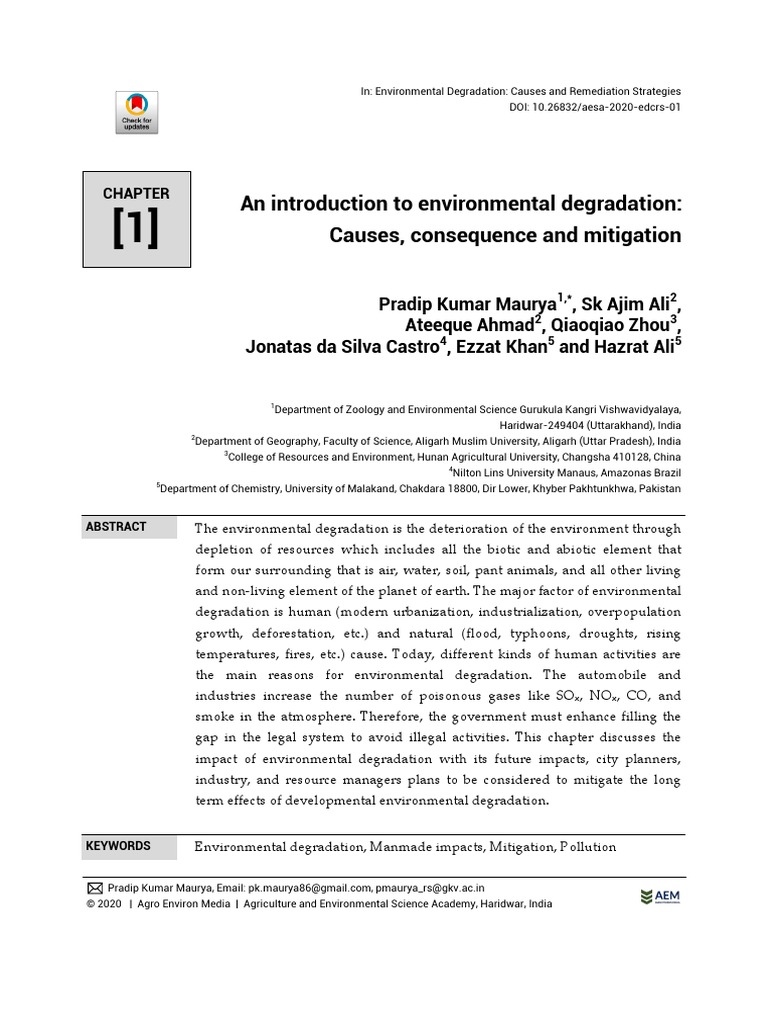 Climate PDF Habitat Destruction Environmental Degradation