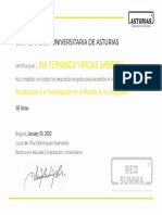 Certificado - Introduccin A La Investigacin en El Mundo de Los Negocios