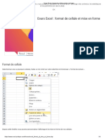 Cours Excel - Format de Cellule Et Mise en Forme