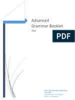 Advanced Grammar Booklet