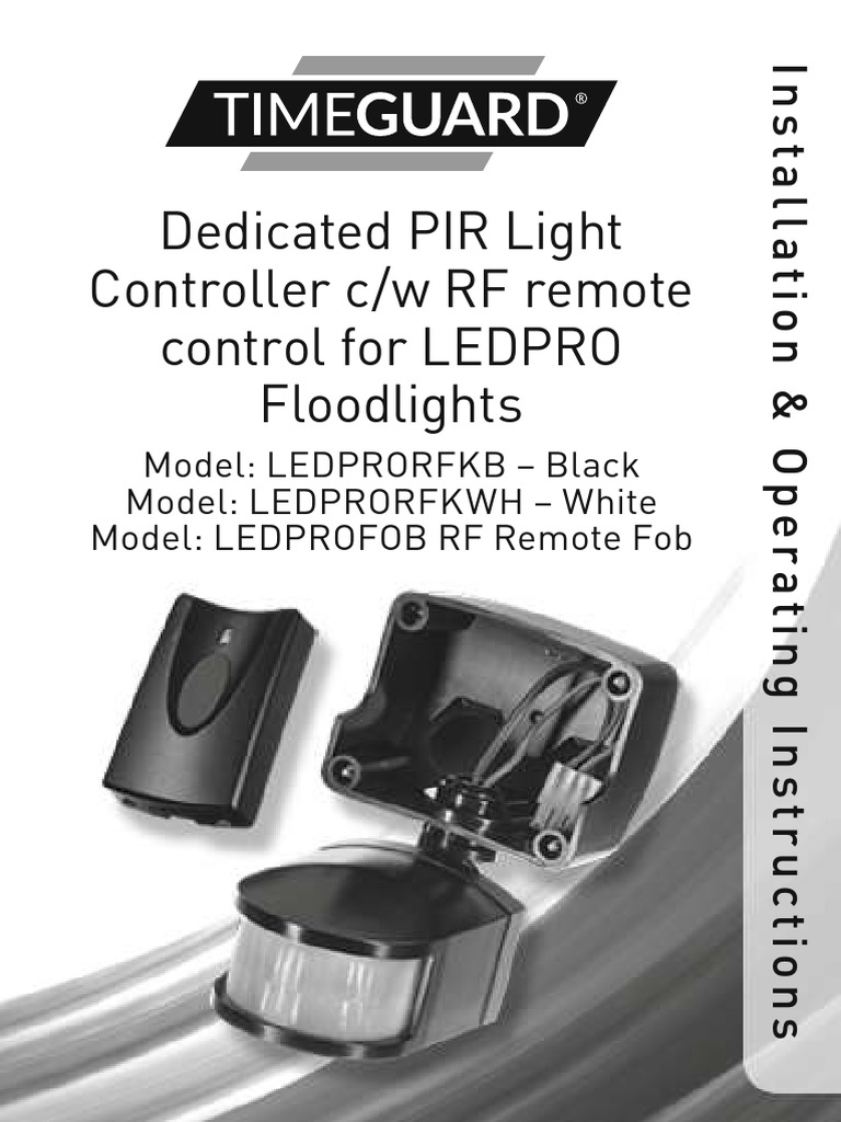 Dedicated PIR Light Controller C/W RF Remote Control For LEDPRO