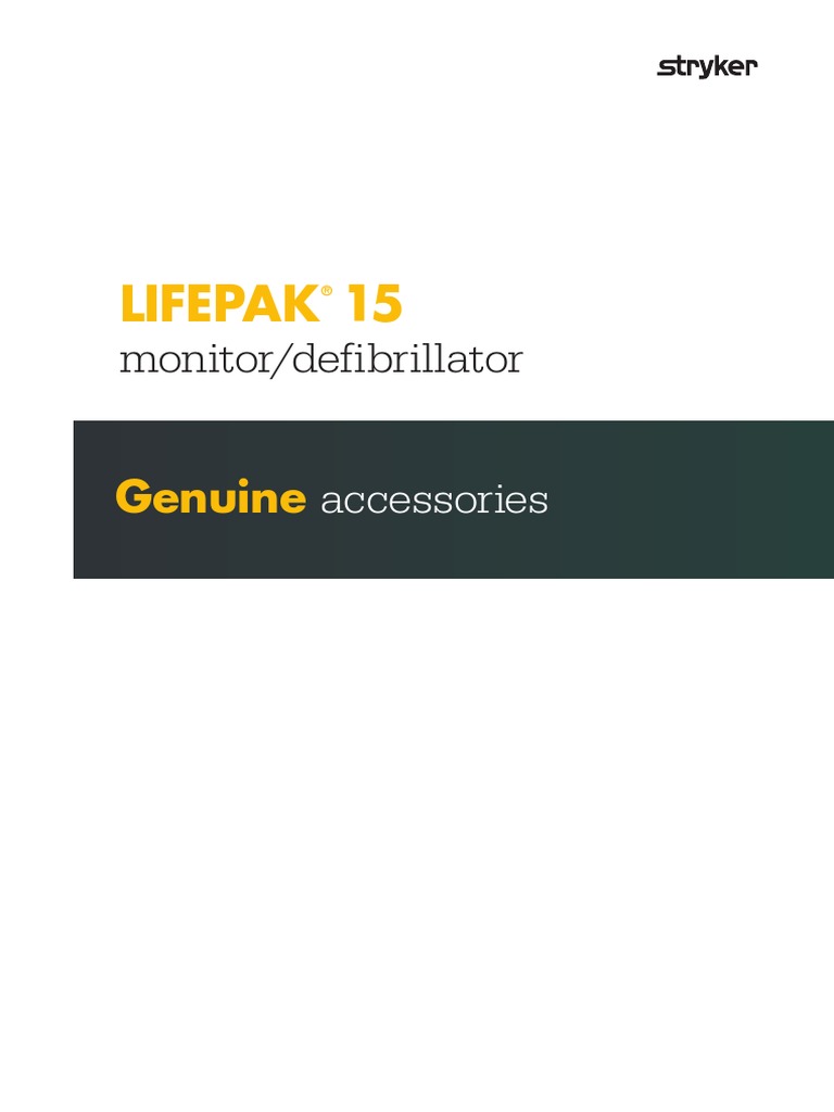 Emea-En Lifepak15 Accessory Catalog | PDF