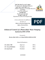 Enhanced Control of A Photovoltaic Water Pumping System by DTC-SVM