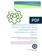 Catalogo Senales de Alerta Cooperativas de Ahorro y Credito