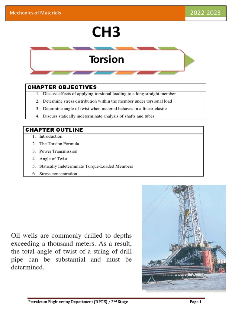 Torsion Analysis in Mechanics of Materials | PDF | Strength Of ...