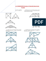 CE 311: Tutorial Sheet 4 (HOMEWORK) (Analysis of Statically Determinate Trusses)