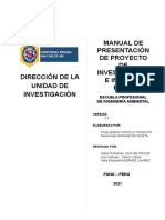 Manual de Presentación de Proyectos de Investigación en Ingeniería Ambiental Versión 2.0