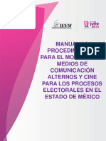 Manual de Procedimientos para El Monitoreo A Medios de Comunicación Alternos y Cine CG88 - 2012