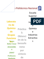 ESIQIE Practica 5 Laboratorio Grupos Funcionales Sintesis de Benzofenona