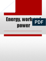 Energy, Work and Power New