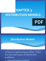 Distribution Models Chapter Explains Transportation and Assignment Problems