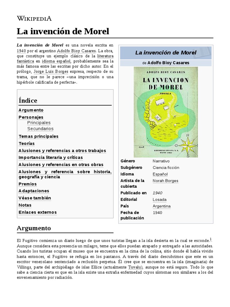 La Invención de Morel PDF