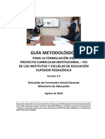 Guía Metodológica - Instrumento de Gestión PCI