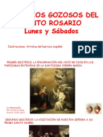 MISTERIOS GOZOSOS DEL SANTO ROSARIO Lunes y Sábado