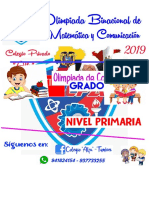 FORMATO OLIMPIADA COMUNICACIÓN ALFA 6to PRIMARIA