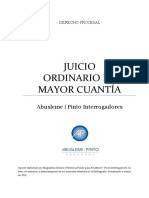 Juicio Ordinario de Mayor Cuantía: Etapa de discusión