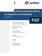 Tarea 1 Evolucion Del Pensamiento Etico y Su Impacto en La Sociedad.