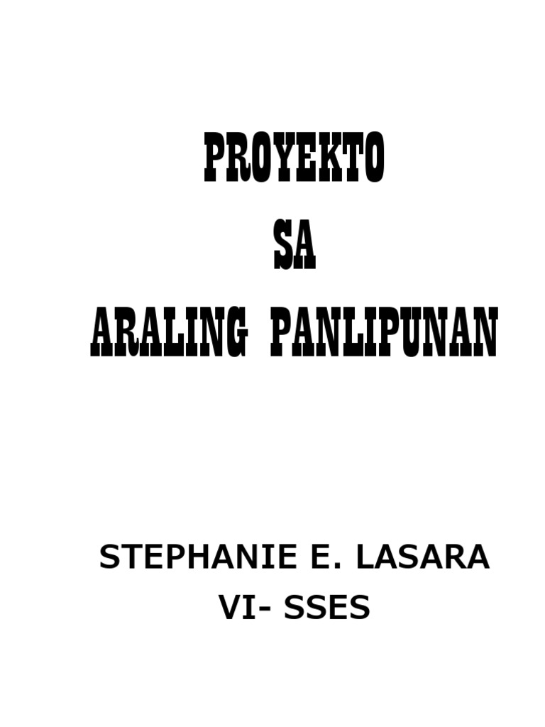 PROYEKTO Sa AP | PDF