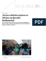 Acceso A Abortos Seguros en México - Un Derecho Fundamental - La Silla Rota