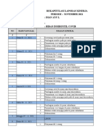 Rekapitulasi Laporan Kinerja Periode: November 2021: Dian Ayu L:: Bidan Insidentil Covid