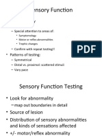 Sensory Function