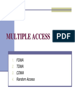 Multiple Access. 1. Fdma 2. Tdma 3. Cdma 4. Random Access