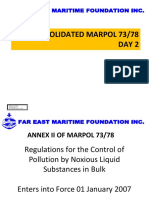 MARPOL 73/78 Annex II Regulations