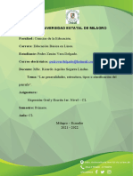 Las Generalidades, Estructura, Tipos o Clasificación Del Párrafo.