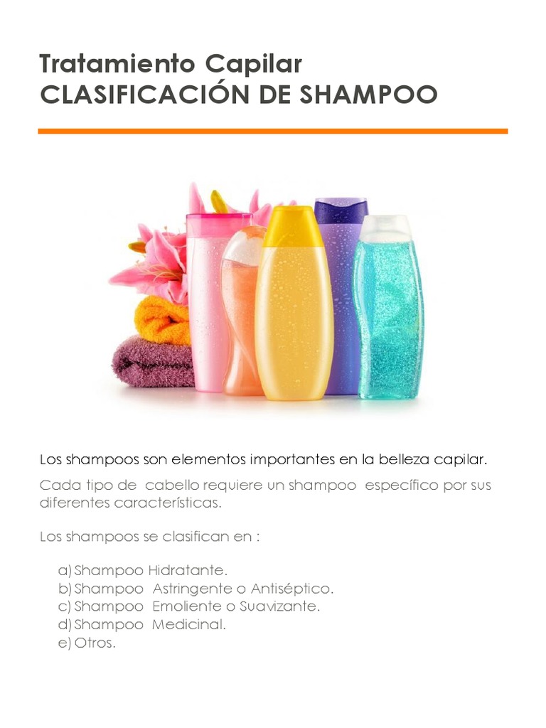 Clasificación de Shampoo | PDF