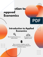 Introduction To Applied Economics 1