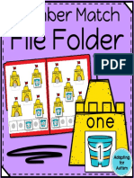 Sandcastles Number Match File Folder Final