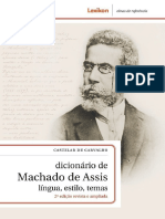 Dicionário de Machado de Assis Língua, Estilo, Temas (Castelar de Carvalho)