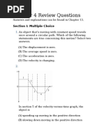 Chapter Questions Kinematics