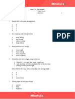 Soal PTS Matematika Kelas 6 Semester 2