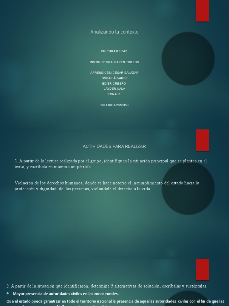 Propuestas para la Cultura de Paz | PDF | Derechos humanos | Estado ...