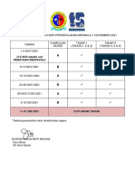 Jadual Penggiliran Sesi Persekolahan Bermula 1 November 2021