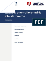 Capacidad de Ejercicio Formal de Actos de Comercio