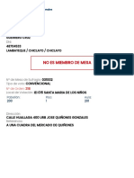 Consulta Si Eres Miembro de Mesa y Local de Votación en Elecciones 2022 - ONPE