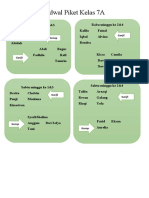 Jadwal Piket Kelas 7A