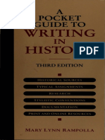 A Pocket Guide To Writing in History by Mary Lynn Rampolla