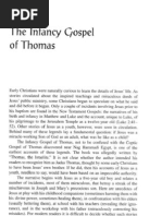 The Infancy Gospel of Thomas | PDF | Jesus