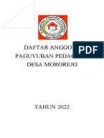 Anggota Paguyuban Pedagang Desa Mororejo 2022