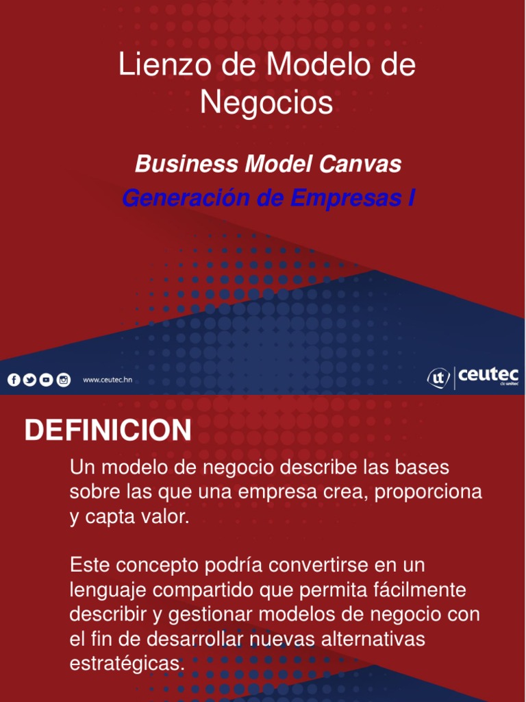 Guía del Business Model Canvas | PDF | Modelo de negocio | Cliente
