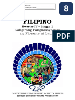 Filipino8 - q4 - CLAS1 - Kaligirang Pangkasaysayan NG Florante at Laura - v1 MAJA JOREY DONGOR