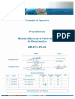 DM-PRC-PE-03 - R1 Nomenclatura para Numeracion de Documentos