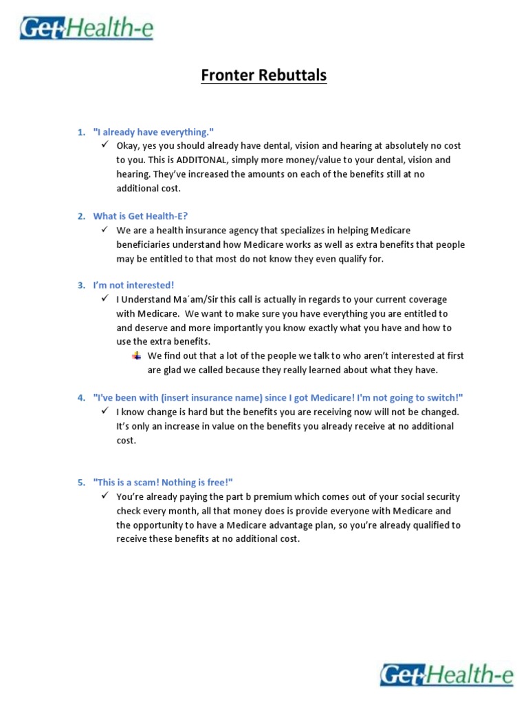 Fronter rebuttals pdf medicare united states 