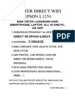 Printer Direct Wifi Epson l3250